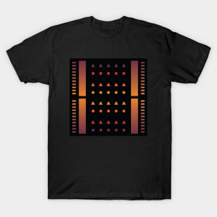 “Dimensional Information (3)” - V.5 Orange/Purple - (Geometric Art) (Dimensions) - Doc Labs T-Shirt